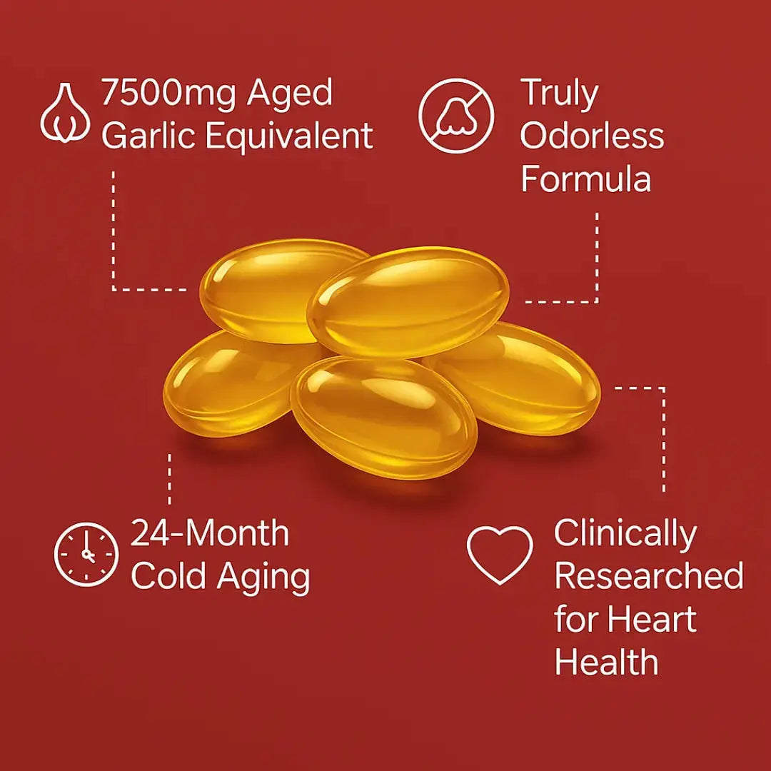 Aged Garlic Capsules - 7500 mg Odorless